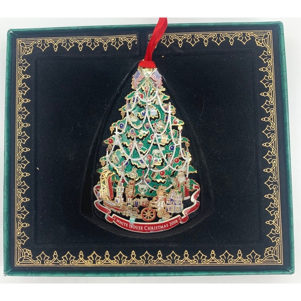 White House Historical Association Christmas Ornament 2008 Benjamin Harrison